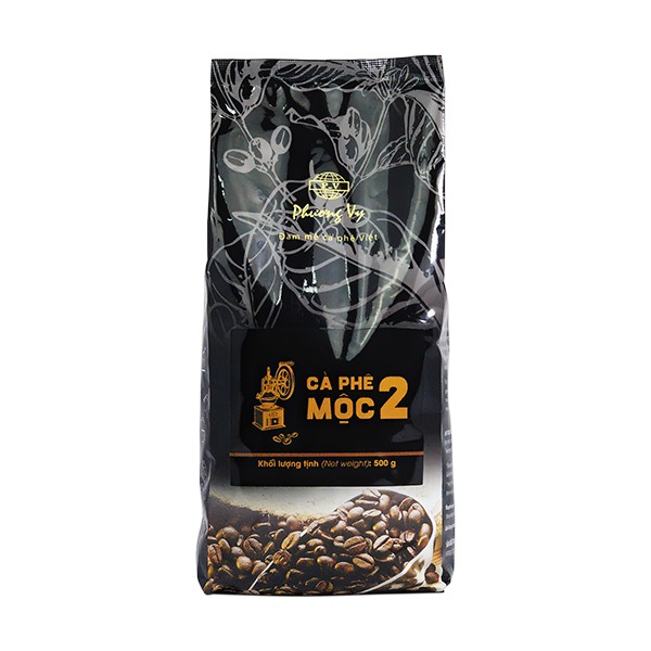 Cà Phê Nguyên Hạt - Mộc 2 - 500g - Phương Vy Coffee