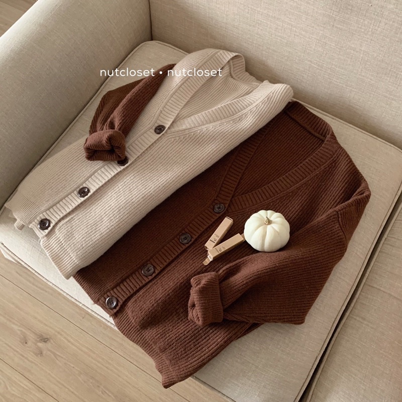 [Mã 2611THTRANG100K hoàn 10% xu đơn 99K] Áo cardigan len cổ V 4 cúc _ A0311 | BigBuy360 - bigbuy360.vn