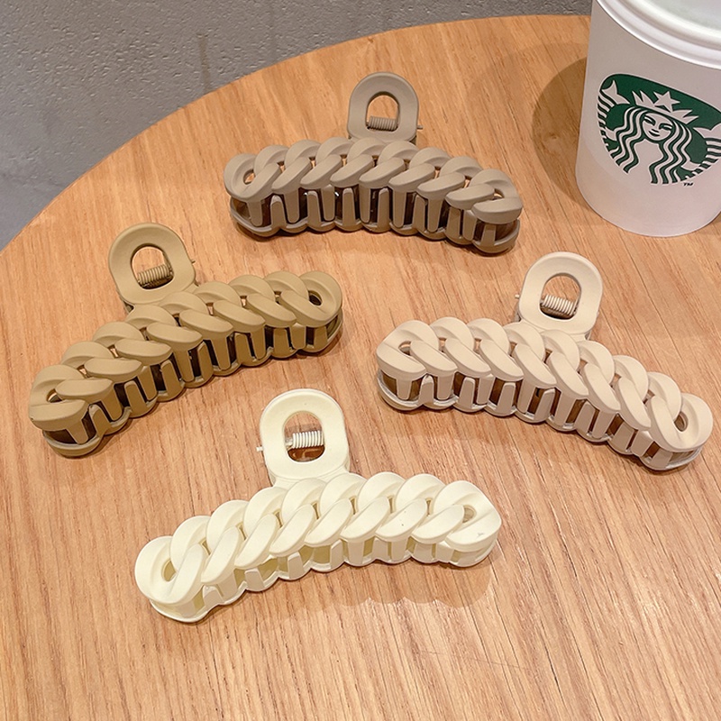 Kẹp Tóc Dạng Xoắn Bằng Nhựa Acrylic Thời Trang Hàn Quốc