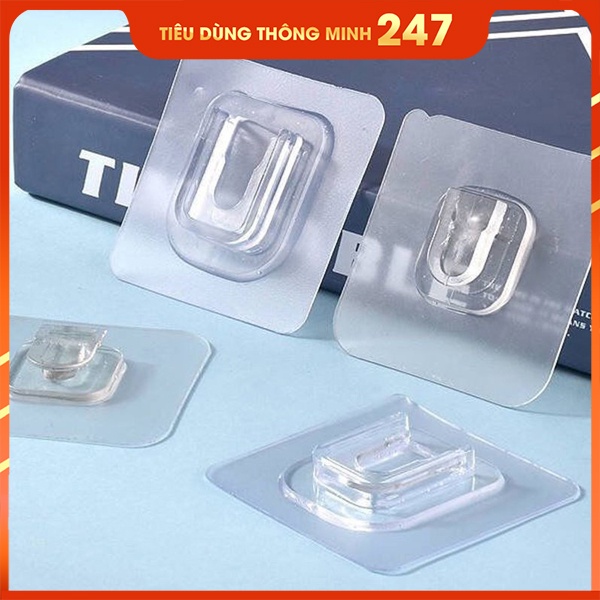 Combo 5 Móc Dán Dự Phòng chữ U Treo Đỡ Đồ Dùng Ổ Cắm Điện, Tranh Ảnh - Miếng Dán Gắn Tường Đa Năng Trong Suốt Chịu Lực