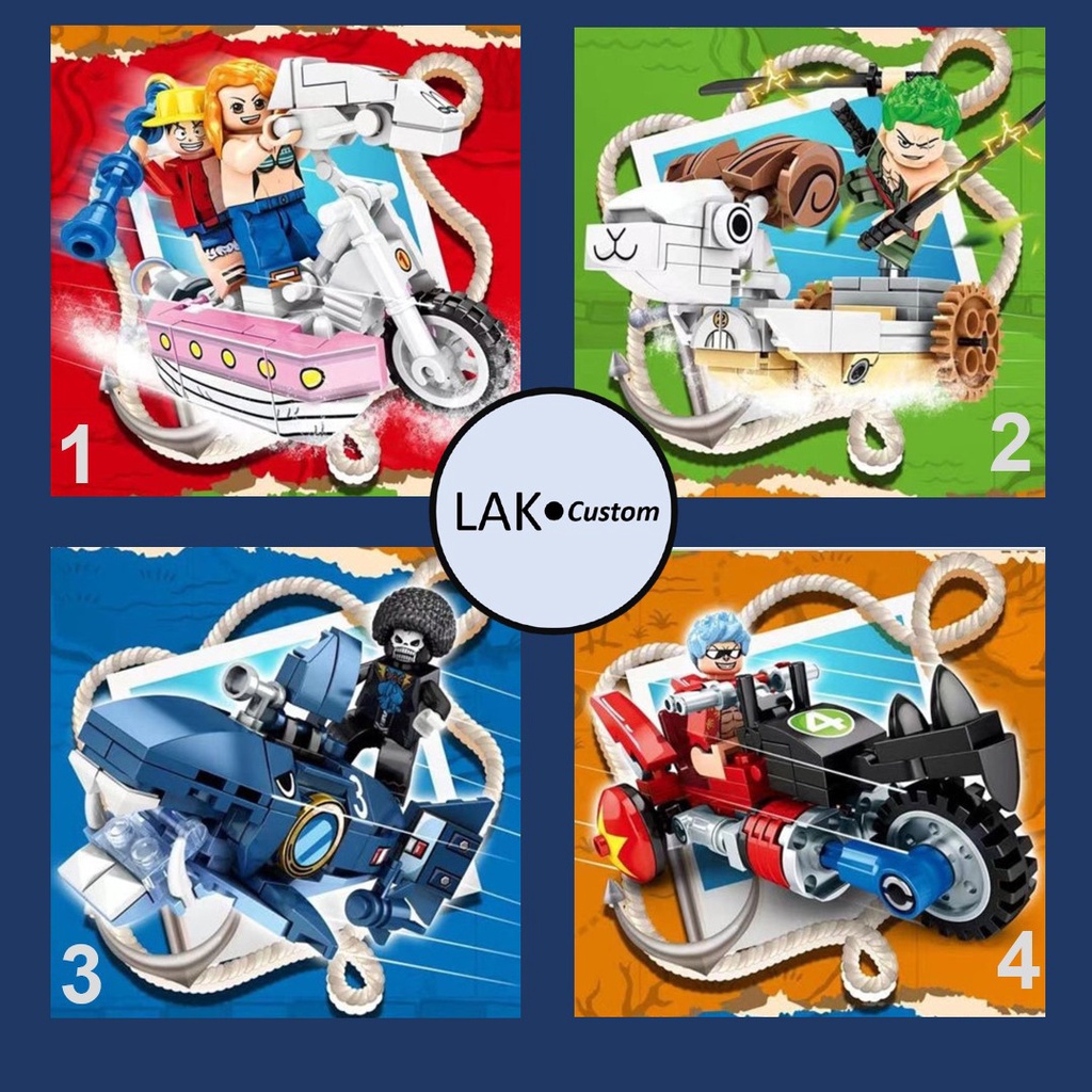 CÁC CHIẾN HẠM, THUYỀN BÊN TRONG SUNNY CỦA BĂNG HẢI TẶC MŨ RƠM ( LEGO ONE PIECE )