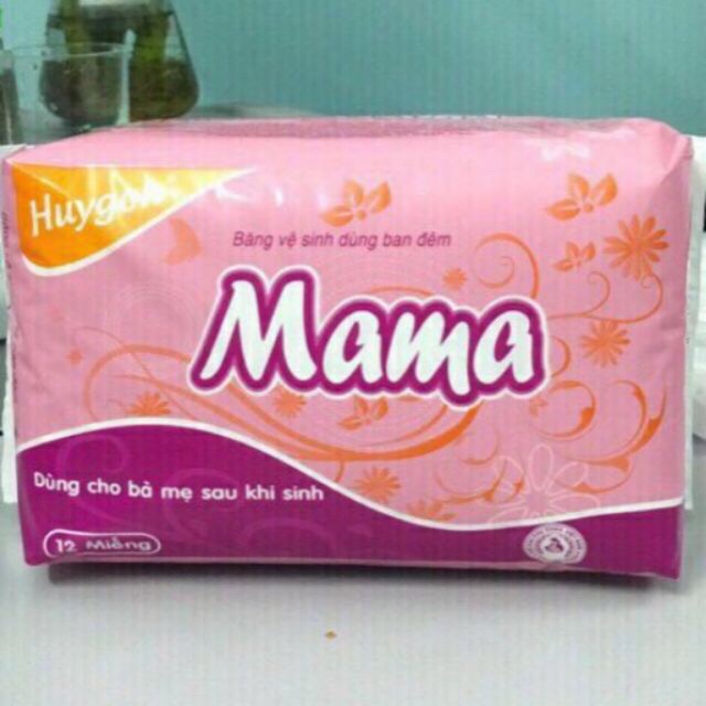 Băng vệ sinh Mama gói 12 miếng, dùng cho mẹ sau sinh