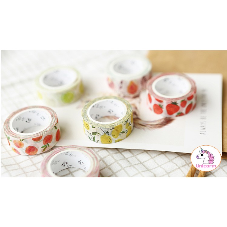 BĂNG DÍNH WASHI TAPE SUMMER TIME ( 15MM X 7M )