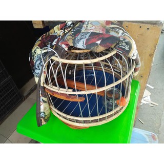 Lồng chim cu gáy kèm phụ kiện size 30 và 36 cm