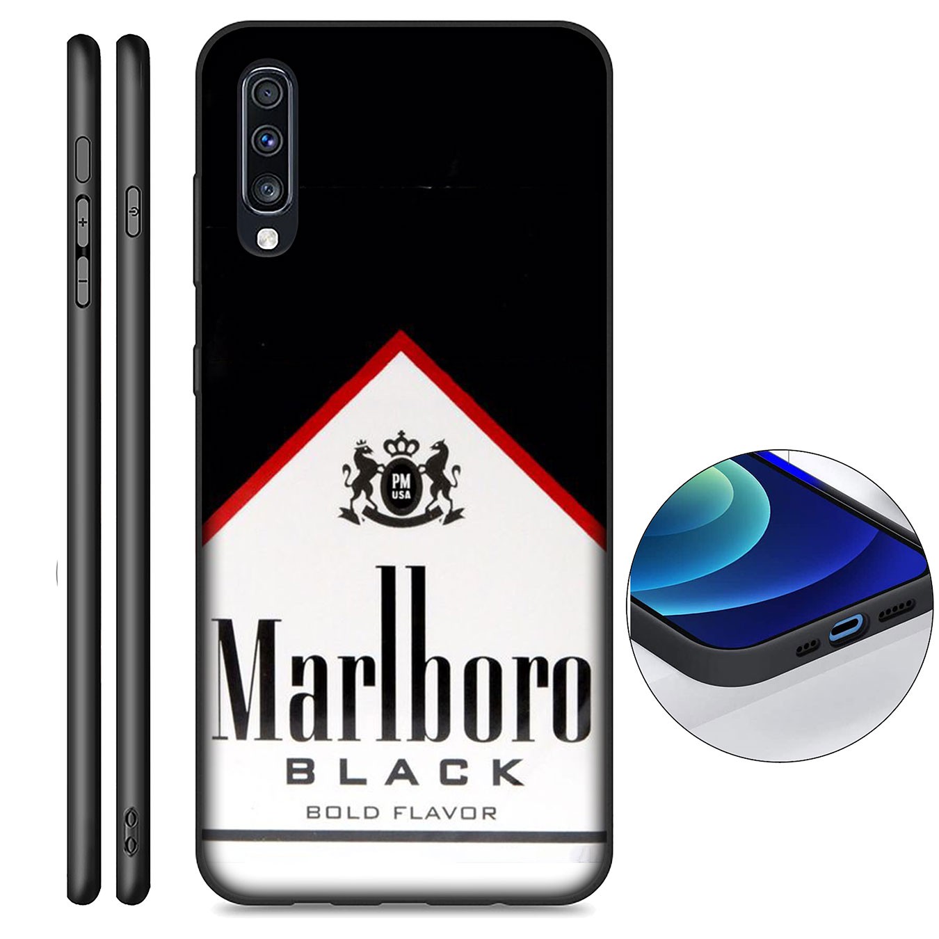 Ốp điện thoại silicon mềm hình marlboro màu đỏ B60 cho Huawei Y6P Y8P Y5P Nova 5t 4 4e 3 3i 2i 2 Lite Nova5T Nova3i