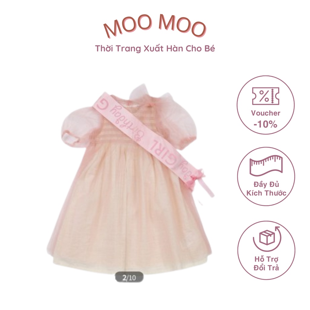 Váy công chúa hai lớp tay bồng siêu điệu