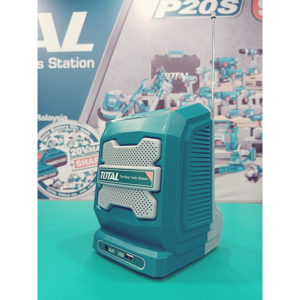 Loa nghe nhạc 20V TJRLI2001 – bluetooth RADIO công trường TOTAL - Nghe nhạc mọi nơi giải trí dễ dàng, Di chuyển mọi nơi