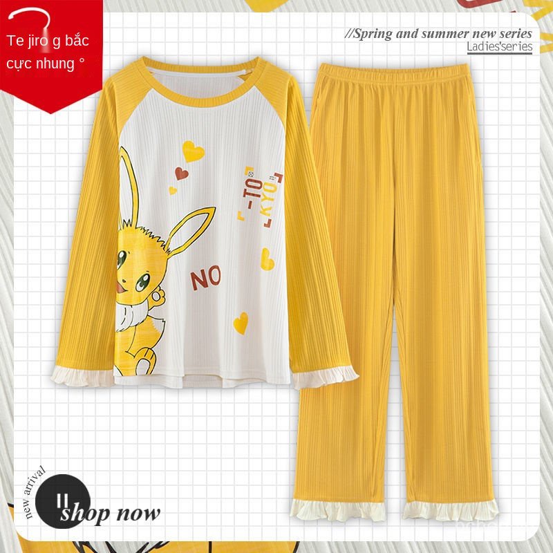 bộ ngủ nữ 20 mẫu thu đông cotton cao cấp dễ thương đồ mặc nhà | BigBuy360 - bigbuy360.vn