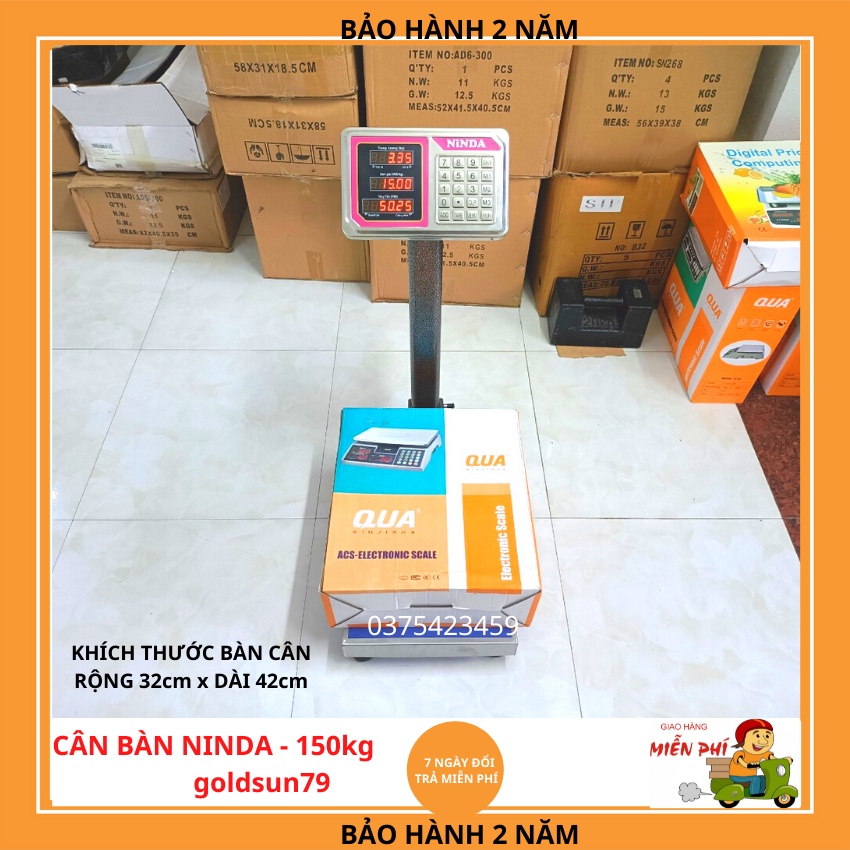 [ BH-24T ] cân bàn điện tử 150Kg tính tiền dùng cho cân hàng hóa  được làm bằng thép không gỉ