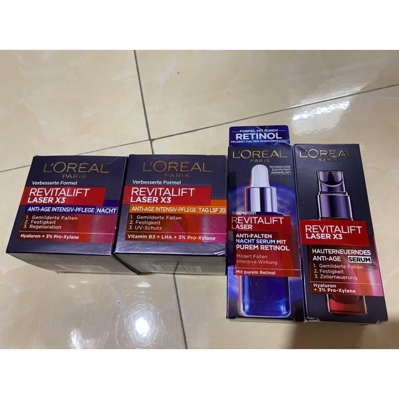 Kem loreal revitalift laser x3 của Đức