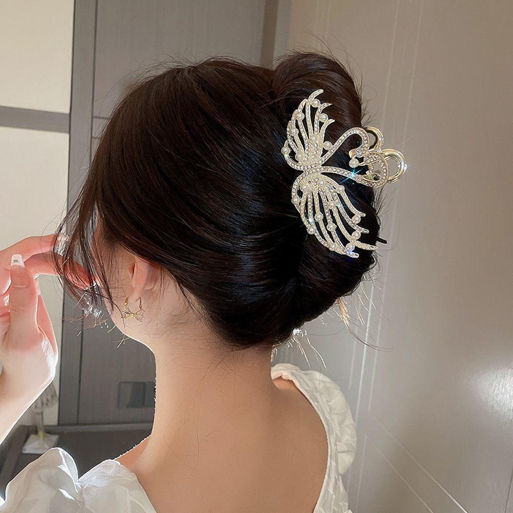 NICKOLAS Kẹp Tóc Hình Cá Mập / Thiên Nga Phong Cách Vintage Thanh Lịch Cho Nữ