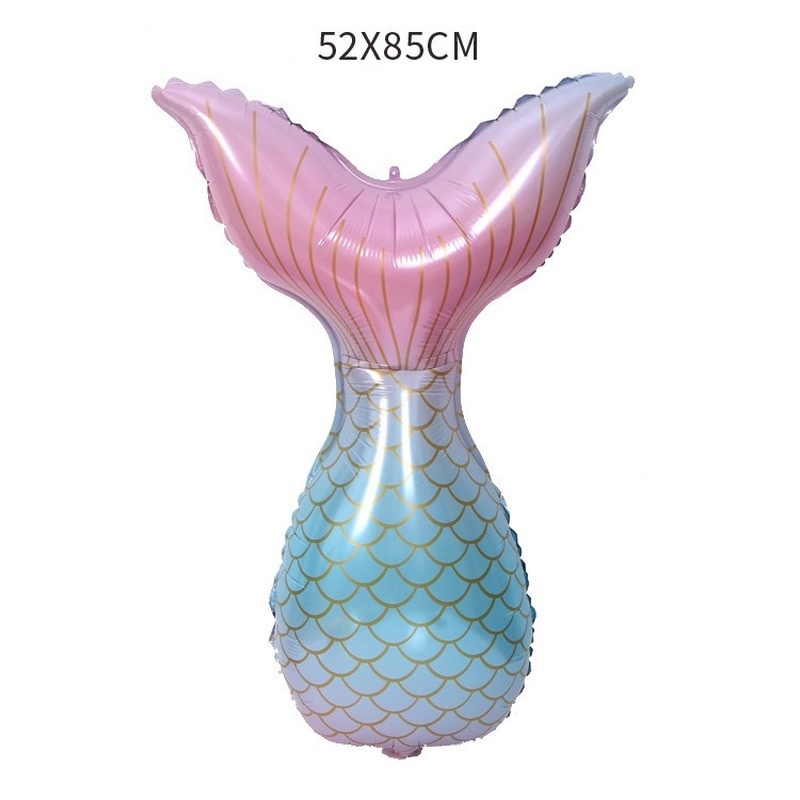 Bong Bóng Nhôm Hình Đuôi Nàng Tiên Cá Dùng Trang Trí Tiệc Sinh Nhật
