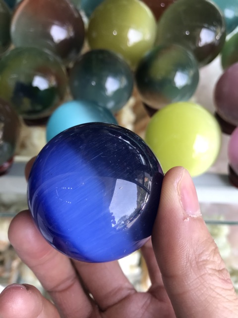 Bi cầu đá mắt mèo 5cm