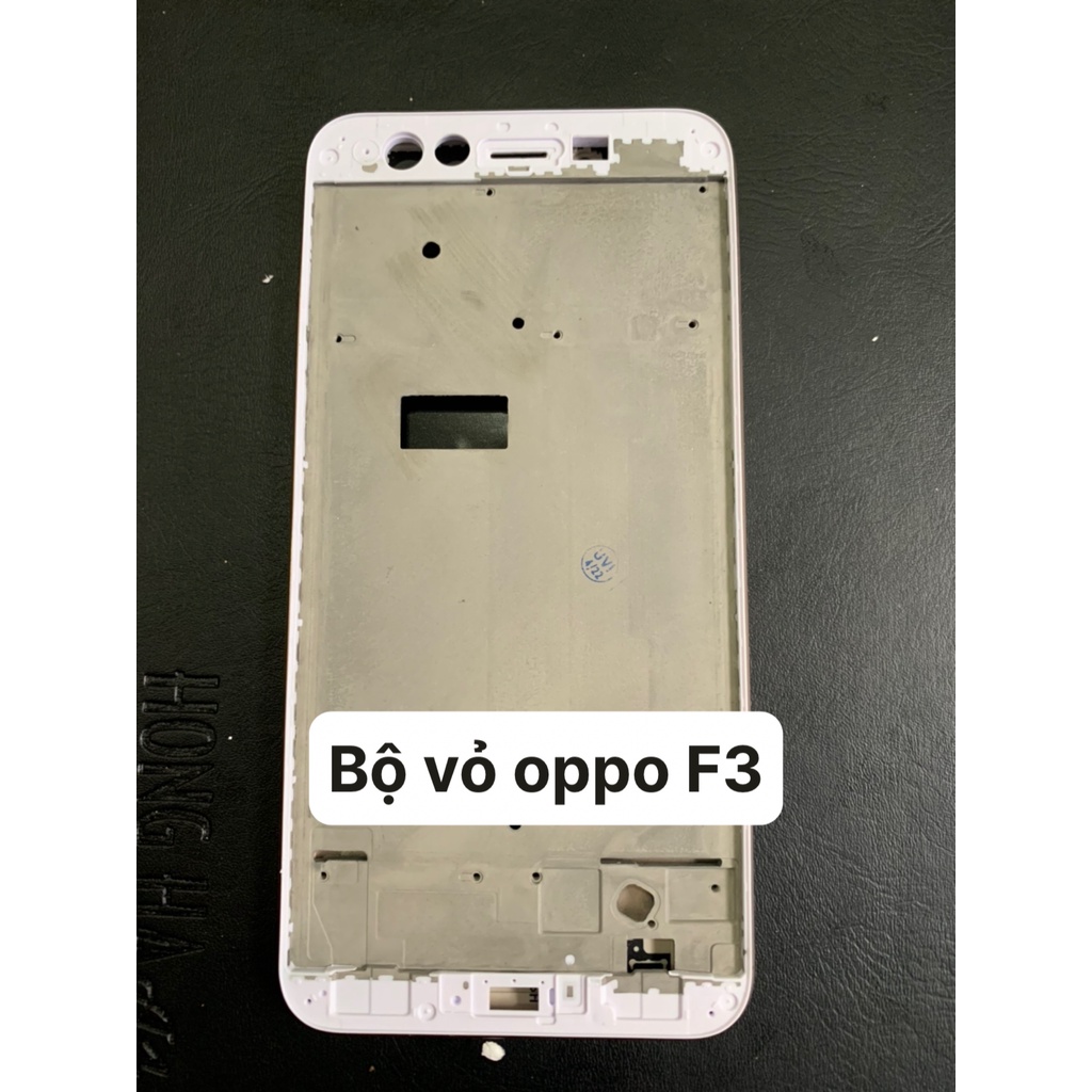 Bộ vỏ điện thoại zin hãng oppo F3 (gồm lưng, sườn ,phím nguồn và phím âm lượng, kính camera )