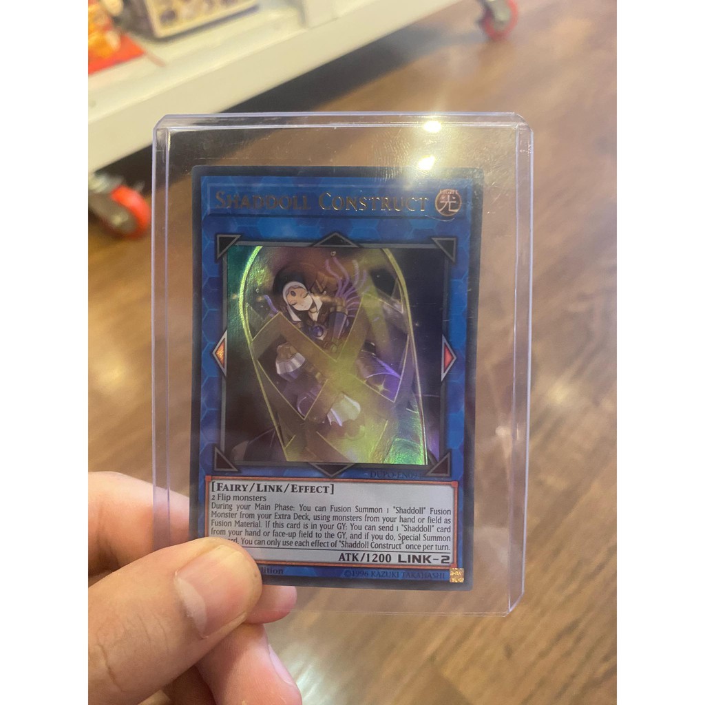 Lá bài thẻ bài Yugioh Shaddoll Construct – Ultra Rare - Tặng bọc bài nhựa bảo quản