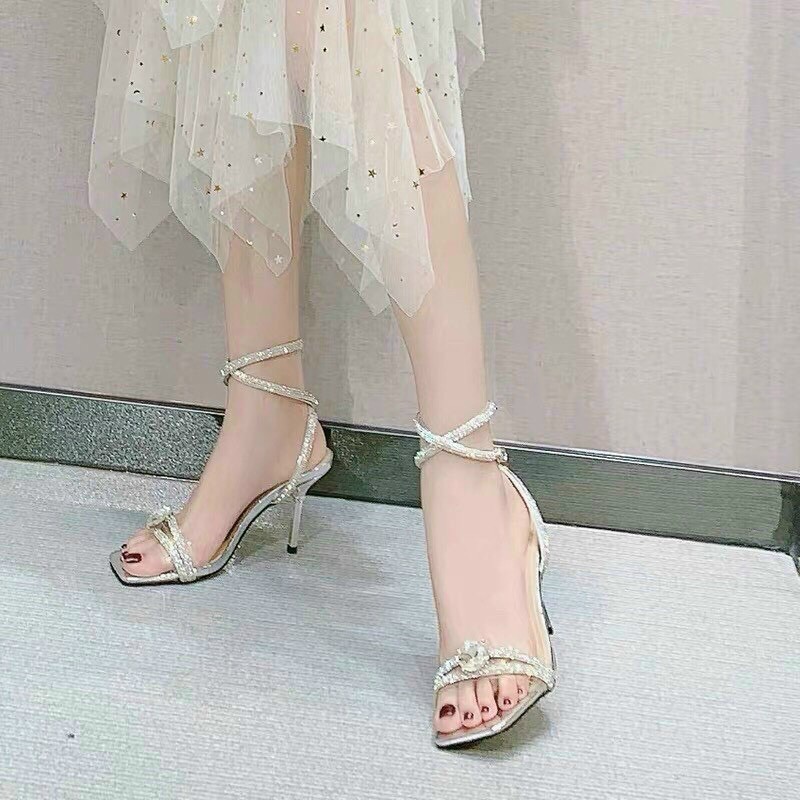 sandal nơ đá công chúa siêu xinh hàng cao cấp fullbox