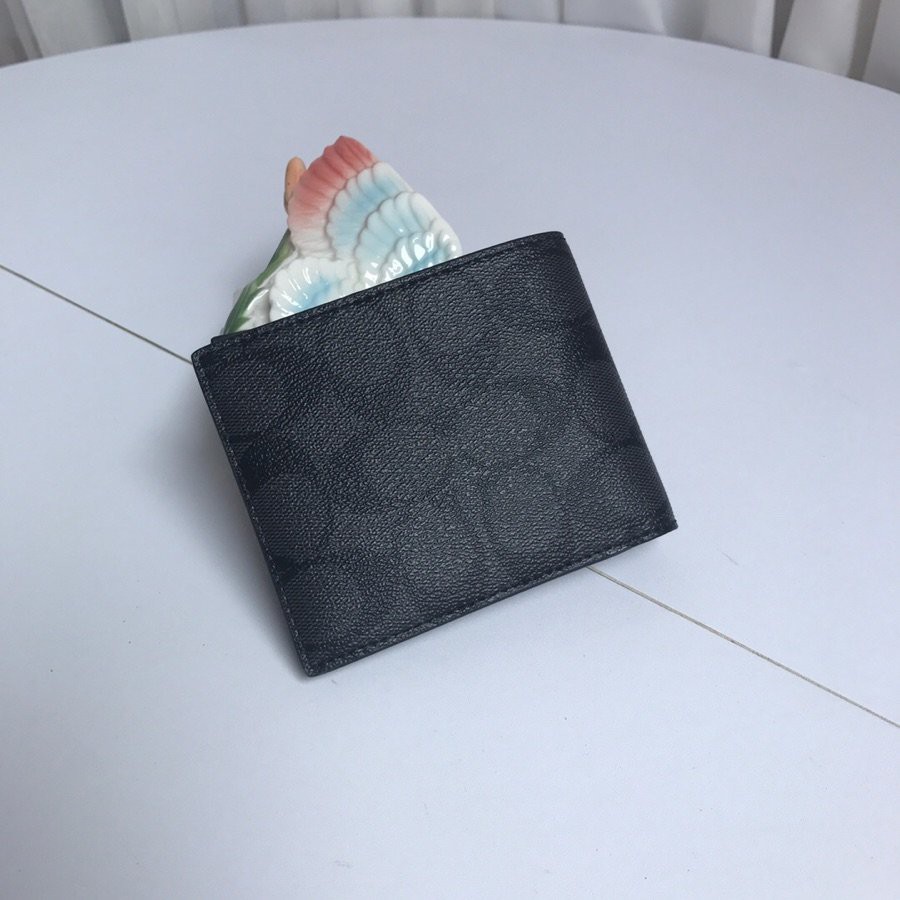 Ví Ngắn Xuất Khẩu Từ Nam COACH Với Túi Vải Bao Phủ Đầy Đủ