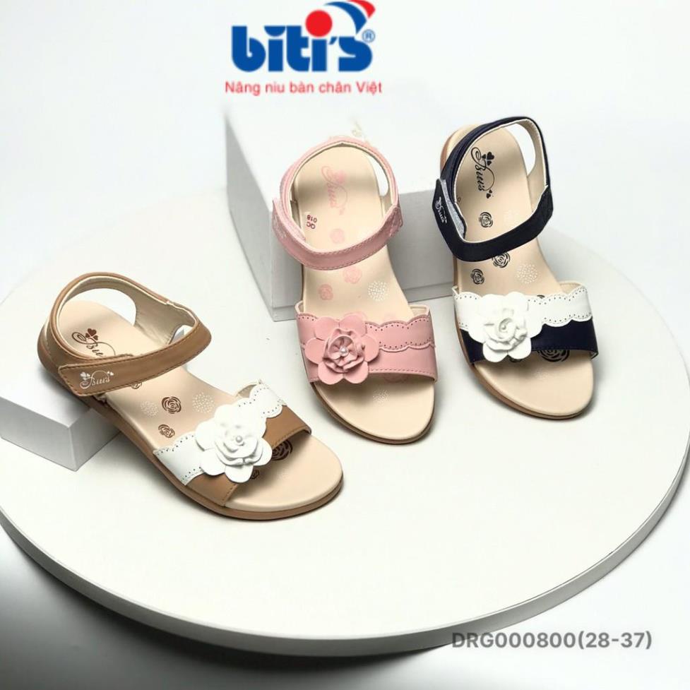Sandal bé gái đi học DRG00800, 5 14 tuổi,28-37, BITI, dép sandal bé gái, giày sandal nữ đi học, sandal cho bé gái