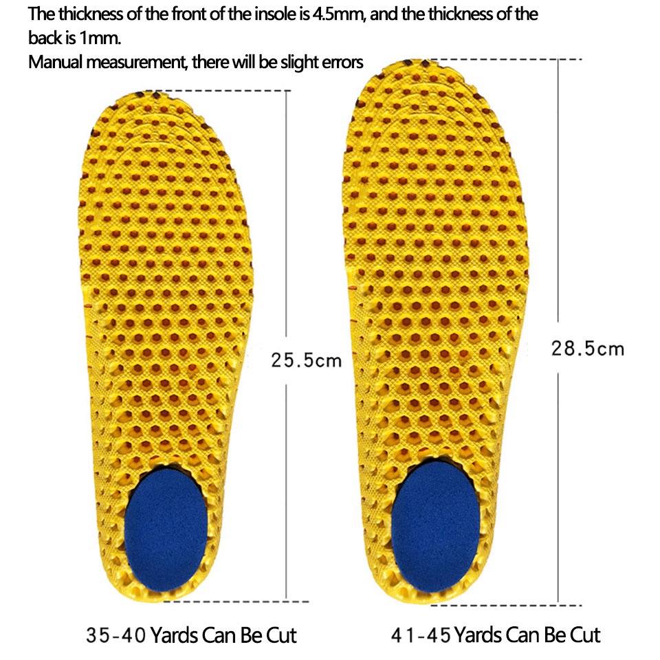 Đế lót giày thể thao DAYSELECT giảm xóc thấm hút mồ hôi thoáng khí cho nam và nữ