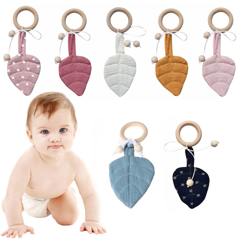 Đồ Chơi Gặm Nướu Hình Chiếc Lá DIY Dành Cho Bé