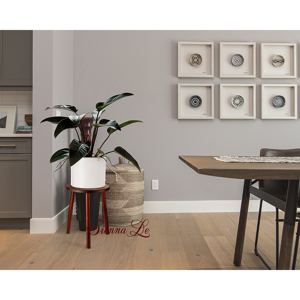 Sienna Le Kệ Giá Tròn Nhỏ Đỡ Chậu Hoa Đôn Gỗ Bàn Trà 3 Chân  40x30cm