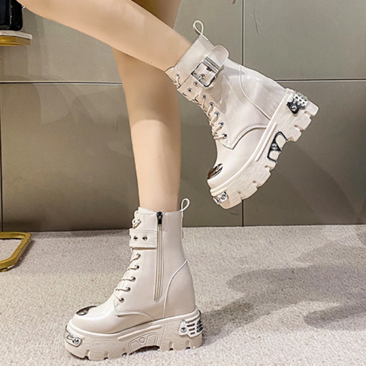 Giày Cổ cao phối hợp kim 10cm PB730-4104