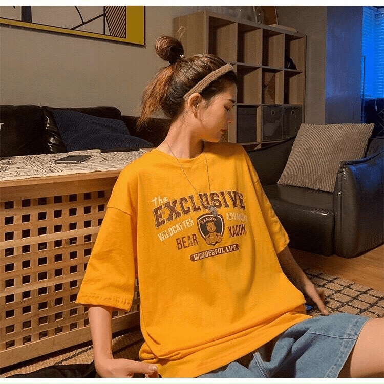 Áo Thun Unisex Form Rộng Tay Lỡ In Chữ Phong Cách Cực Ngầu Mẫu Mới HOT  - ĐĂNG QUANG CLOTHER