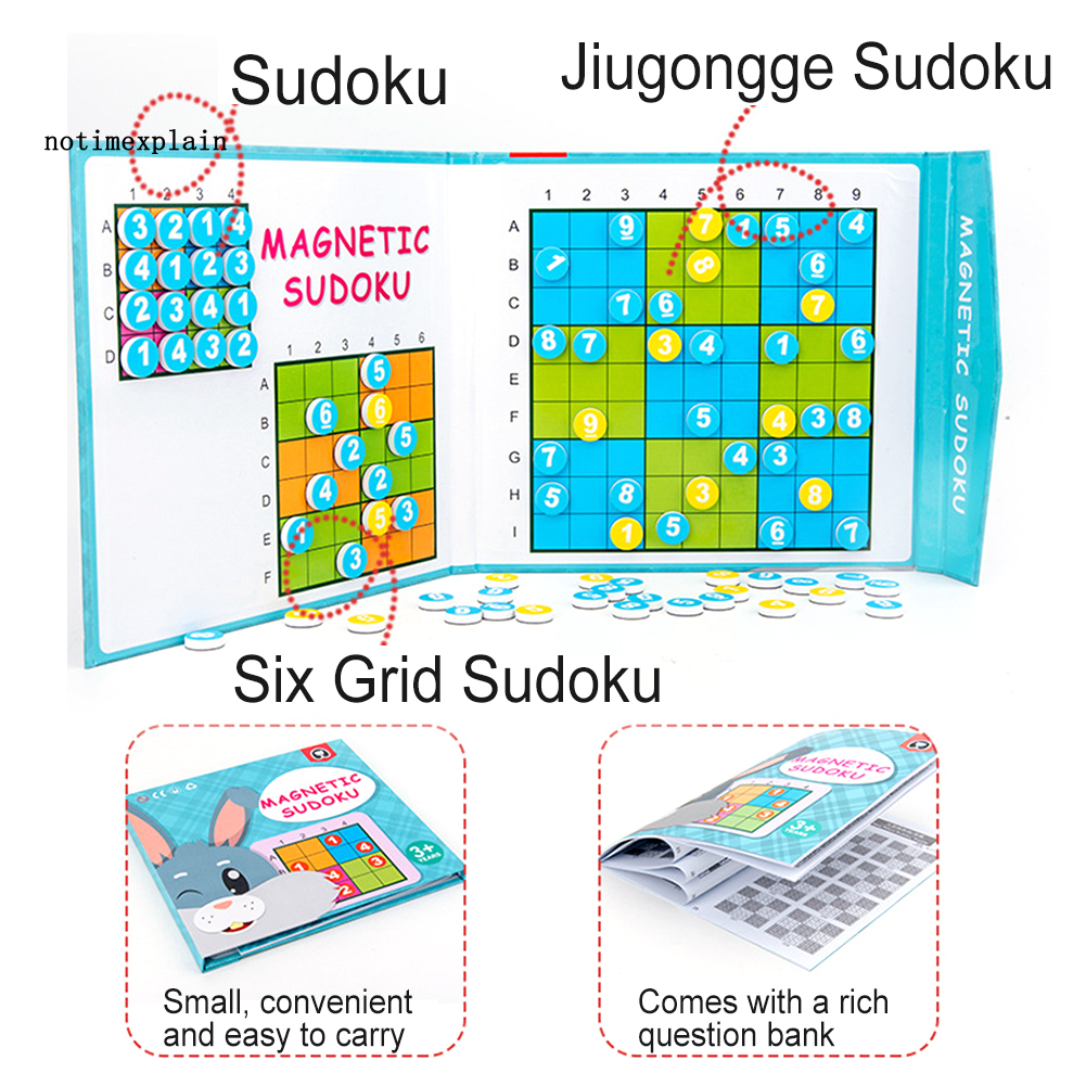 1 Bộ Đồ Chơi Sudoku Xếp Hình Có Thể Tái Sử Dụng Cho Bé