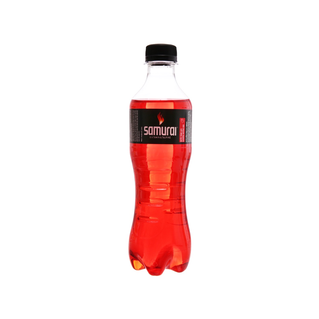 Thùng 24 chai nước tăng lực Samurai hương dâu 390ml - Hương dâu cùng năng lượng đỉnh cao chỉ có ở Samurai