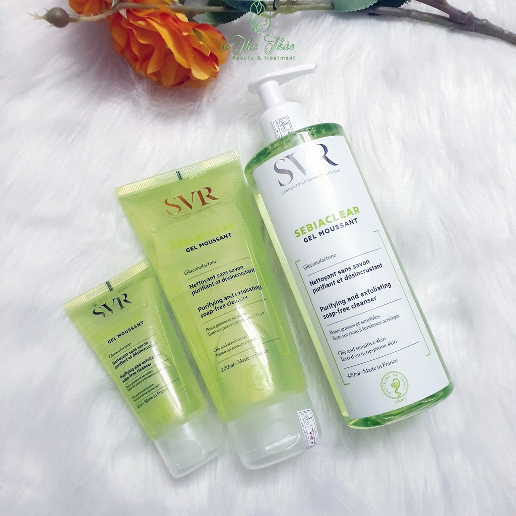Sữa Rửa Mặt SVR Gel Moussant Cho Da Dầu Mụn & Da Nhạy Cảm 55ml, 200ml, 400ml | BigBuy360 - bigbuy360.vn
