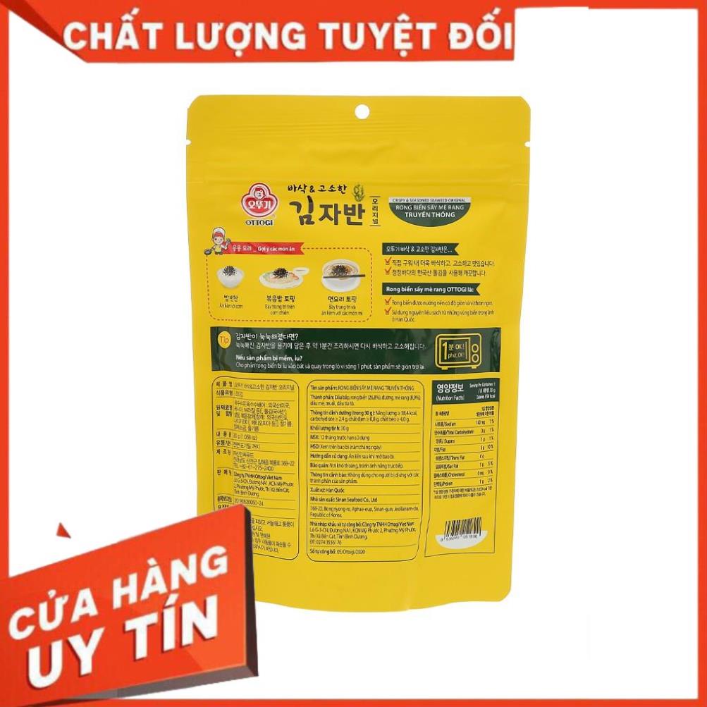 New -  Rong biển sấy mè rang vị truyền thống Ottogi 30g - Siêu hot.