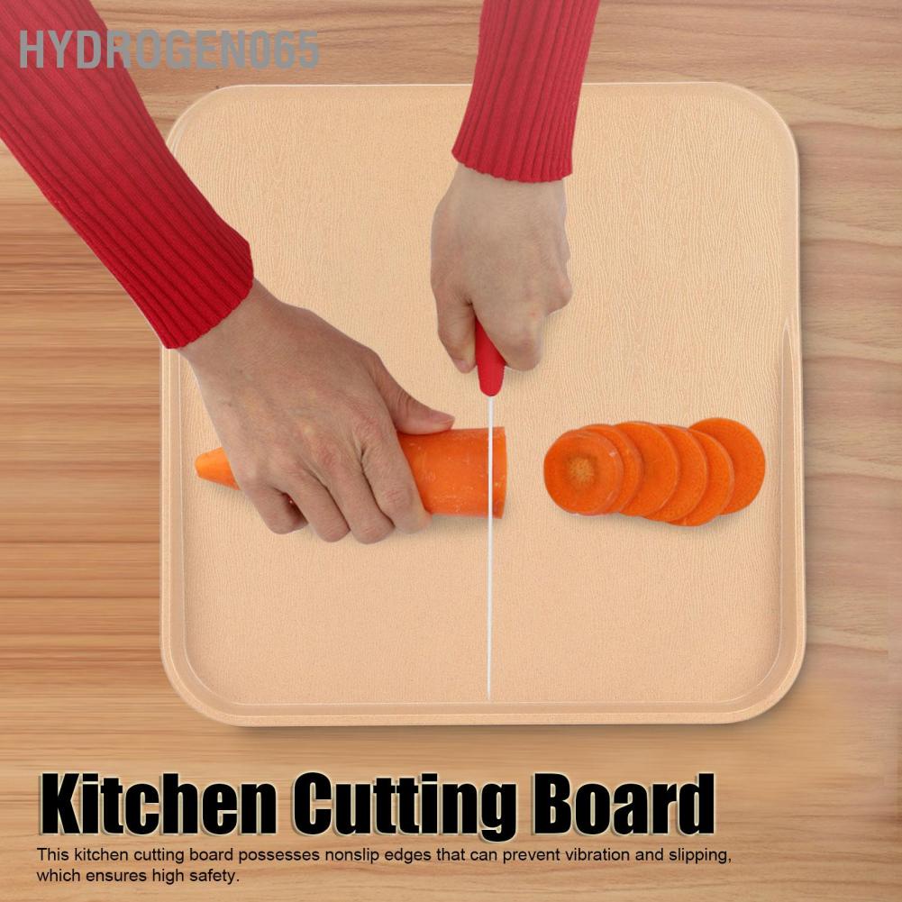 Hydrogen065 Kitchen Cutting Board Double Sided Anti Skid Leakproof High Safety BPA Free Eco Friendly Durable Small