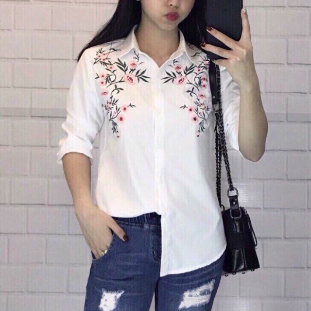 Áo sơ mi thêu