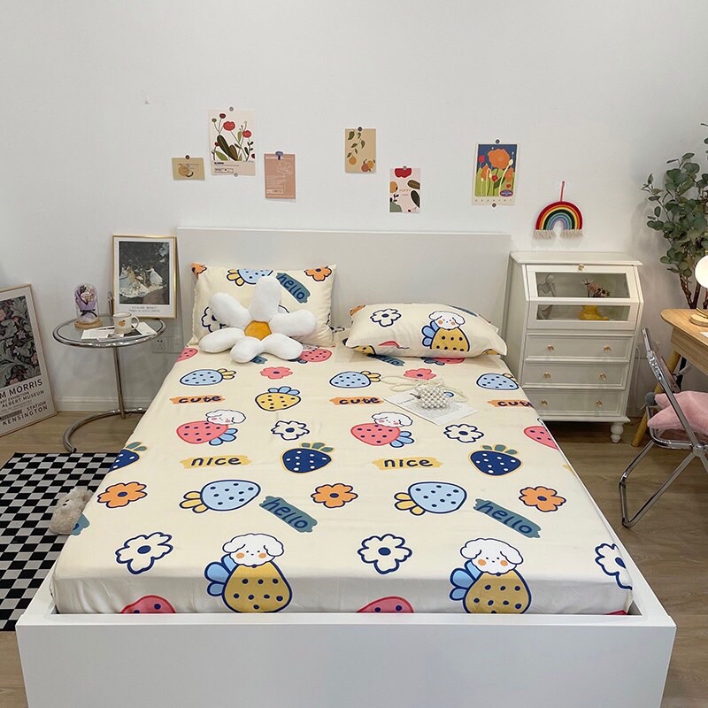 Set chăn ga poly nhập khẩu 3 món