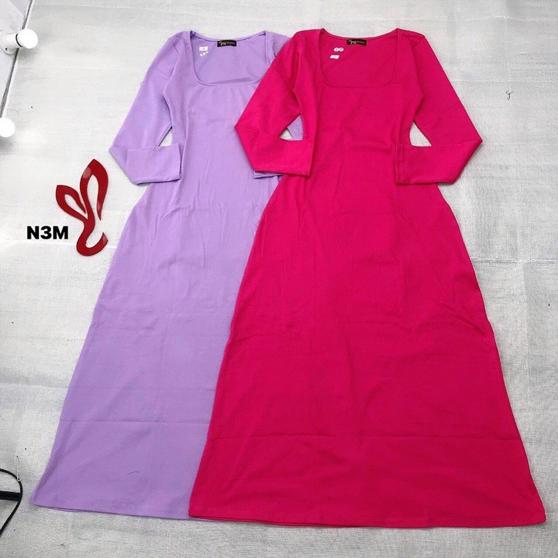 Đầm thun maxi tay dài | BigBuy360 - bigbuy360.vn