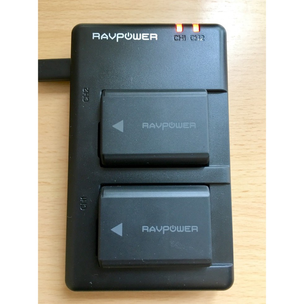 LDYI Bộ hai pin+Sạc đôi RAVPower NP-FW50 cho Sony A6400, A6000, A6300, A7, A7R, A7S... 12 YC21