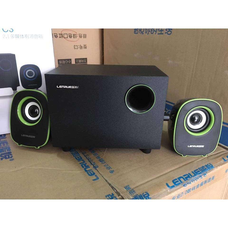 LOA SUB VI TÍNH PC, Laptop LENRUE C3 2.1