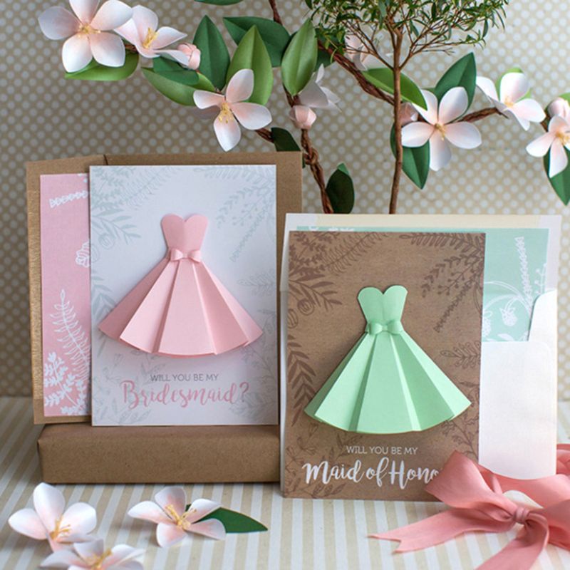 Khuôn Cắt Giấy Thép Carbon Hình Váy Đầm Dễ Thương