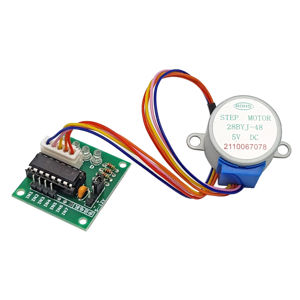 Mạch Điều Khiển Động Cơ Bước ULN2003 + Động Cơ Bước 5V