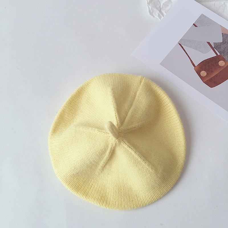 Mũ Beret Dệt Kim Màu Sắc Vintage Cho Bé