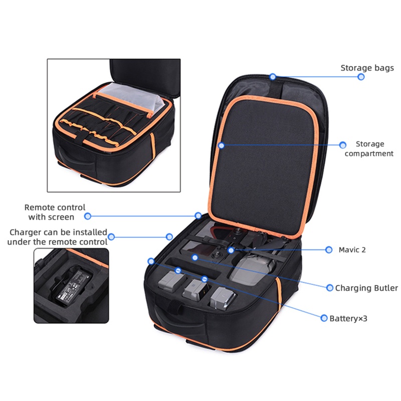 Hộp Đựng Chống Sốc Chống Rơi Cho mavic 2 drone