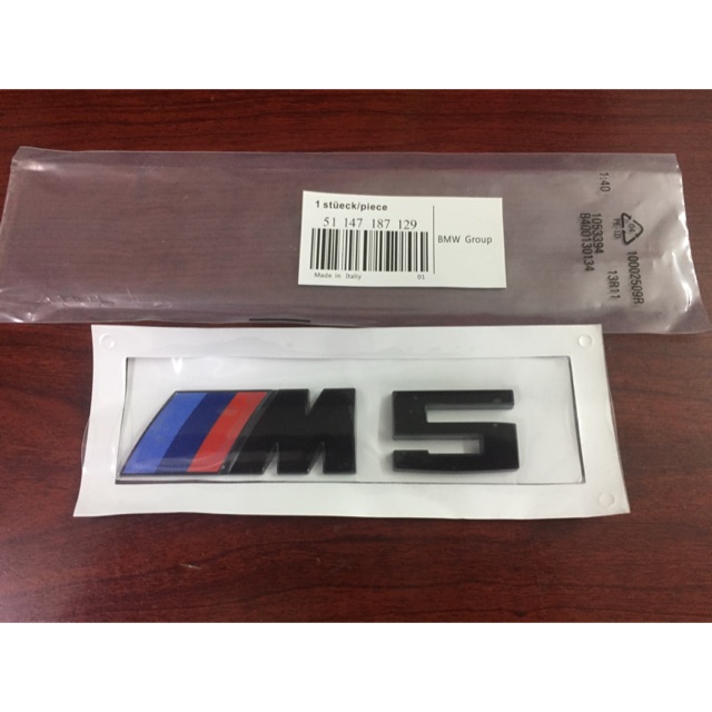 Logo M5 - Chữ M5 - Tem m5 bmw - biểu tượng M5 bmw dán cốp