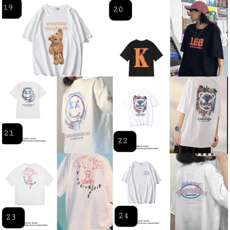 Áo thun tay lỡ form unisex 100%
