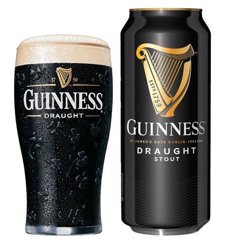 Lốc 4 Lon Bia Guinness Draught Stout 4,2% Ireland