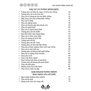 Sách - Xem Nhanh Tướng Mệnh Nữ