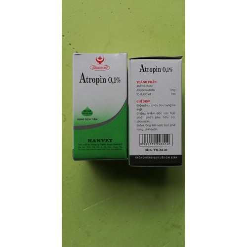 1 lọ Atropin 0,1% chống nôn cho chó mèo (20ml)