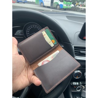 [Da thật Handmade] Ví da thật tối giản - Minimalist wallet
