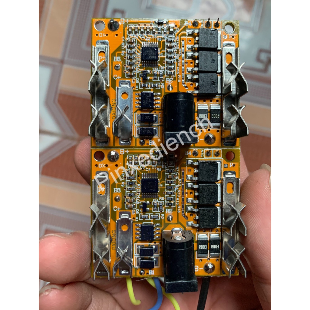 Mạch pin Makita 5S 18V - 21V 60A, giắc DC, sạc và bảo vệ pin Li-ion 18V - 21V