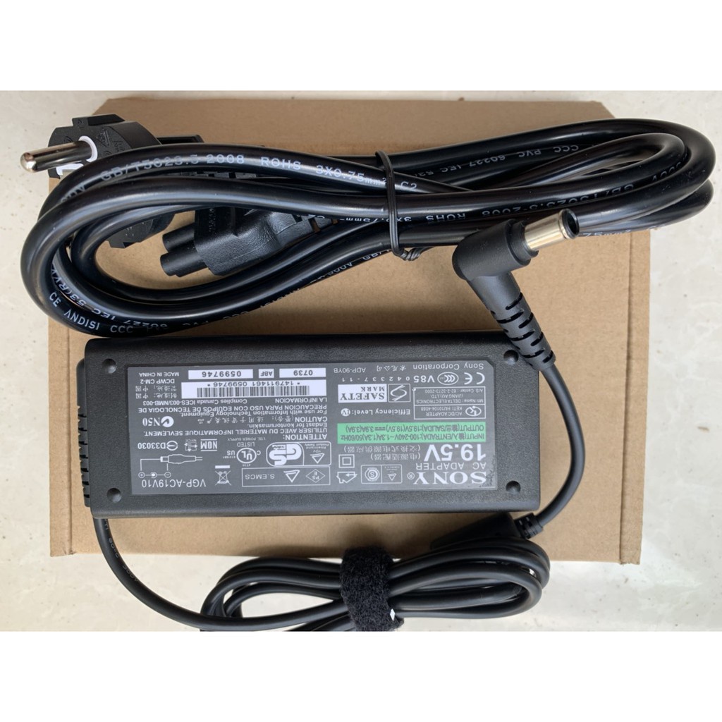 Sạc laptop SONY 19.5V 4.7A / 3.9A ZiN CHÍNH HÃNG CAO CẤP - sạc sony vaio - sạc sony