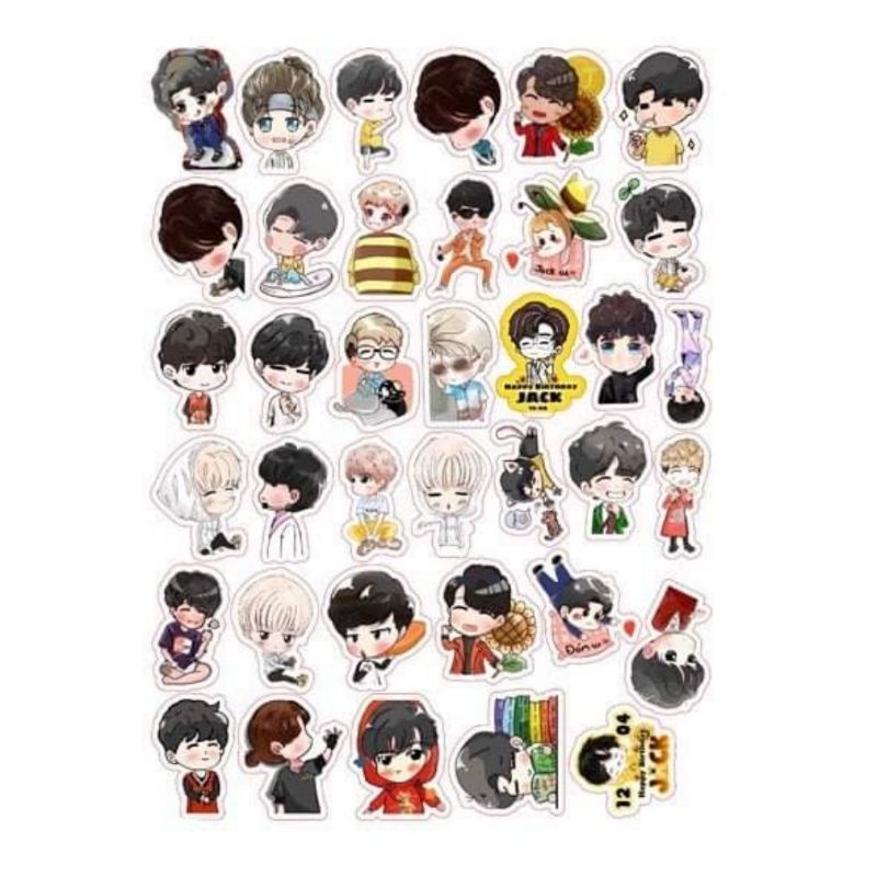 10-60 hình dán Stickers Ca Sỹ Jack decal